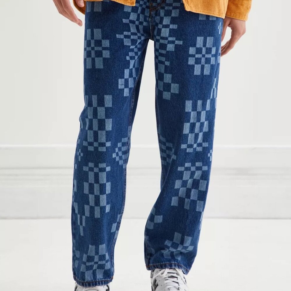 NWOT BDG Bow Fit Jean in Checkerboard Print size 31/32